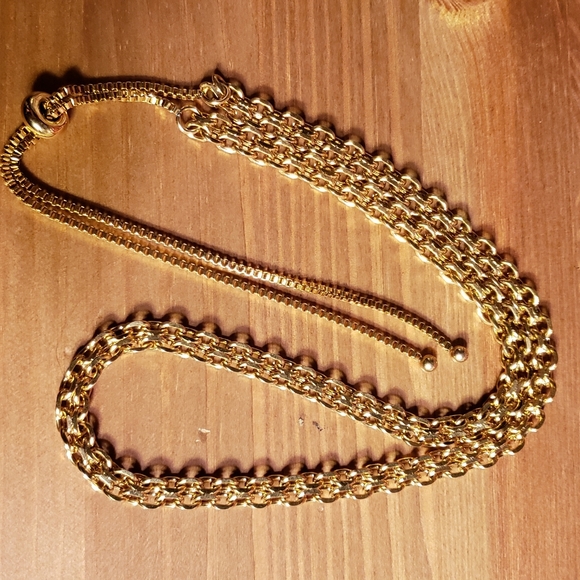 COPY - Gold tone statement adjustable necklace - Picture 1 of 4